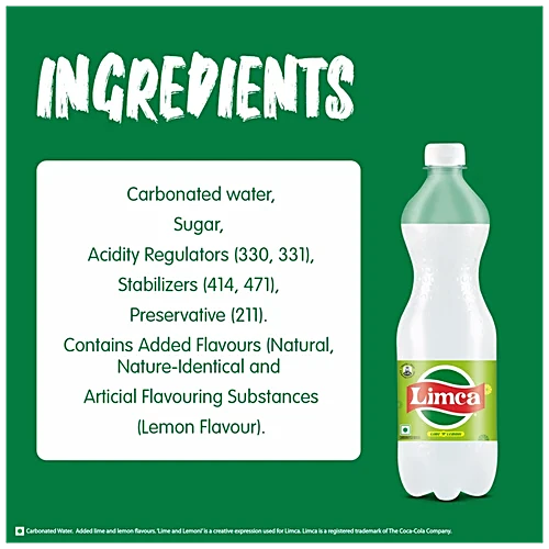 Limca Soft Drink - Lime & Lemoni Flavoured, 750 ml PET Bottle