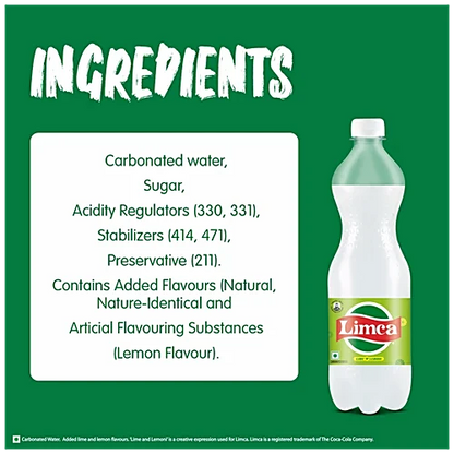Limca Soft Drink - Lime & Lemoni Flavoured, 750 ml PET Bottle