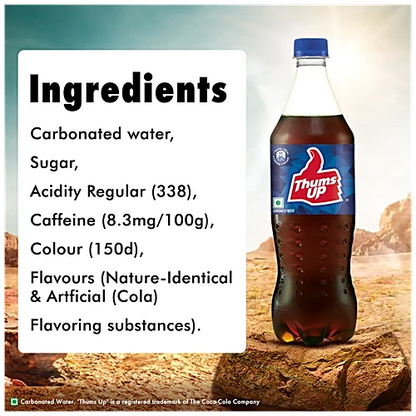 Thums Up Soft Drink, 750 ml