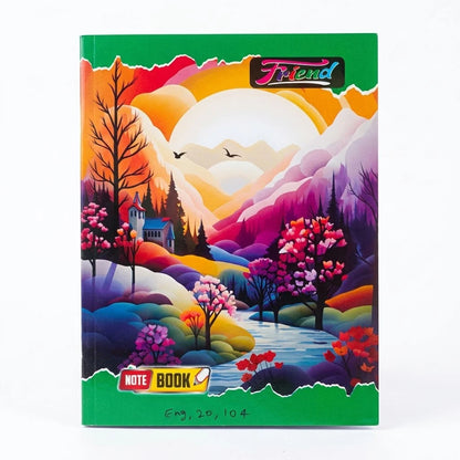 Friend English Notebook / Copy for Students, 104 Pages