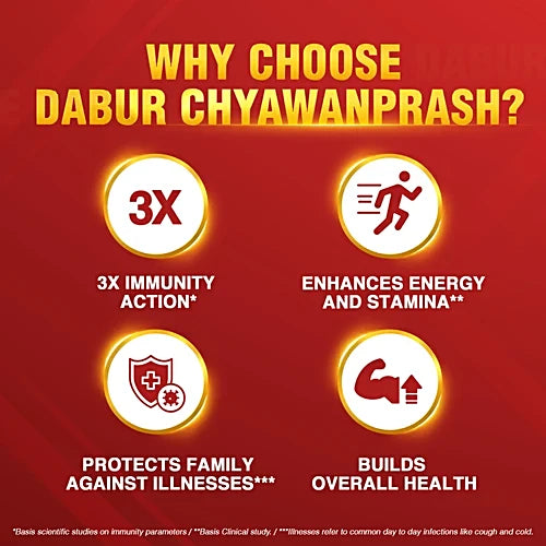 Dabur 3X Immunity Action Chyawanprash, 500 g