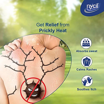 Nycil Germ Expert Prickly Heat Powder Classic With Nycil Classic 50g FREE, 150 g
