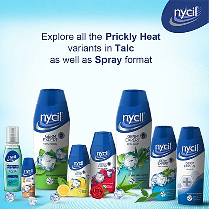 Nycil Germ Expert Prickly Heat Powder Classic With Nycil Classic 50g FREE, 150 g