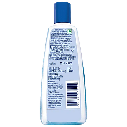 Parachute Advansed - Jasmine, Non-Sticky Coconut Hair Oil, For Shiny, Strong Hair, 90 ml