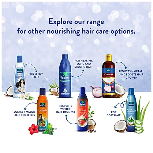 Parachute Advansed - Jasmine, Non-Sticky Coconut Hair Oil, For Shiny, Strong Hair, 90 ml
