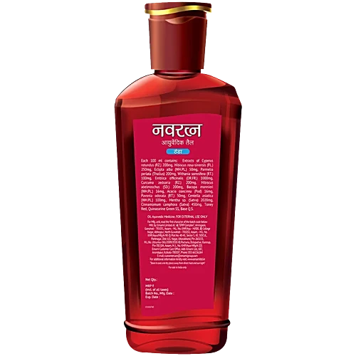Navratna Ayurvedic Oil - Cool, 180 ml