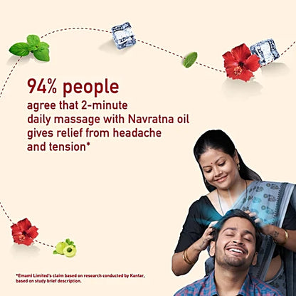 Navratna Ayurvedic Oil - Cool, 180 ml