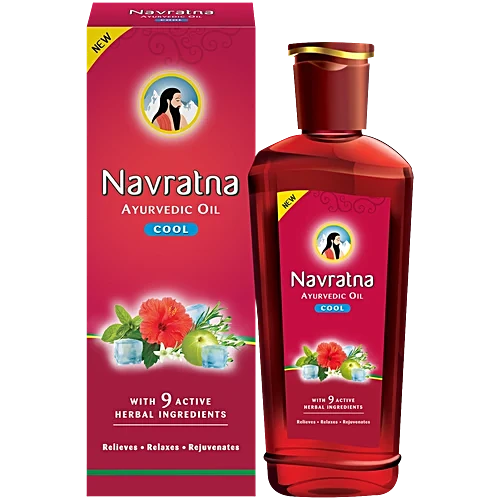 Navratna Ayurvedic Oil - Cool, 180 ml