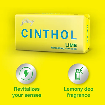 Cinthol Lime Refreshing Deo Soap, 75 g (Pack of 4)