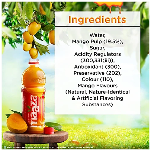 Maaza Mango Drink, 600 ml PET Bottle