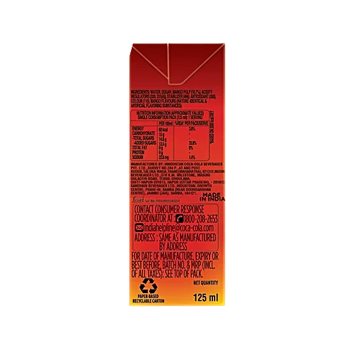 Maaza Mango Drink, 125 ml