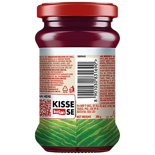 Kissan Mixed Fruit Jam, 200 g