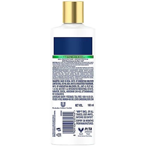 Dove Hair Fall Rescue Shampoo, 180 ml