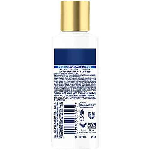 Dove Intense Repair Shampoo, 75 ml