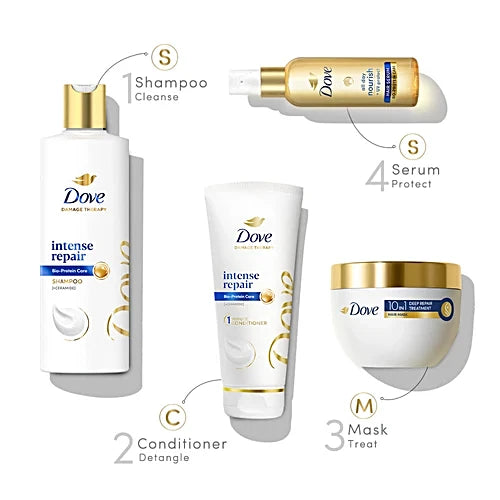 Dove Intense Repair Shampoo, 180 ml