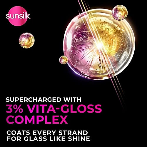 Sunsilk Radiant Black Shine Shampoo, 80 ml