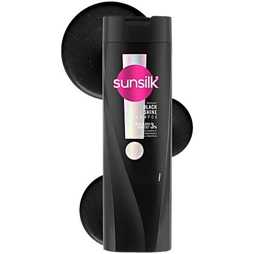 Sunsilk Radiant Black Shine Shampoo, 180 ml