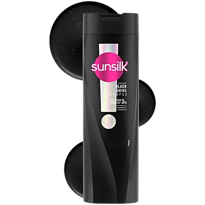 Sunsilk Radiant Black Shine Shampoo, 180 ml