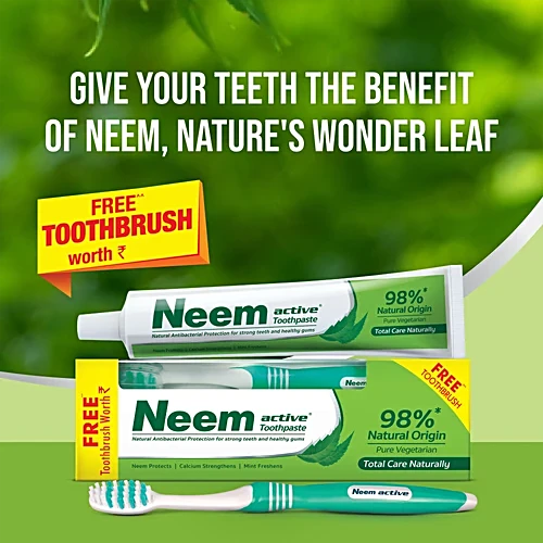 Neem Active Toothpaste (Get Free Toothbrush), 200 g