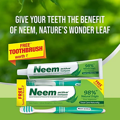 Neem Active Toothpaste (Get Free Toothbrush), 200 g