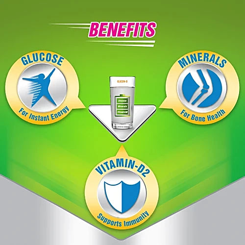 Glucon-D Instant Energy Glucose Powder - Regular, 500 g