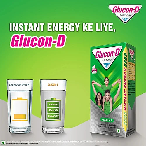 Glucon-D Instant Energy Glucose Powder - Regular, 500 g