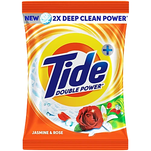 Tide Plus Double Power Detergent Washing Powder - Jasmine & Rose, 500 g Pouch