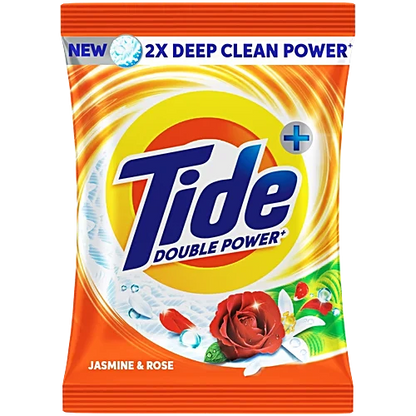 Tide Plus Double Power Detergent Washing Powder - Jasmine & Rose, 500 g Pouch