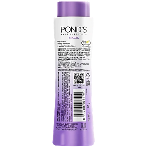 Pond's Magic Lavender Bloom Perfume Body Powder, 80 g