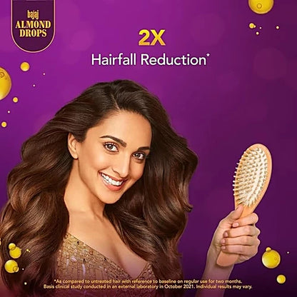 Bajaj Almond Drops Non-Sticky Hair Oil - For Healthy & Beautiful Hair, With 6X Vitamin E Nourishment, 475 ml