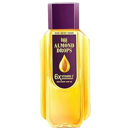 Bajaj Almond Drops Non-Sticky Hair Oil - For Healthy & Beautiful Hair, With 6X Vitamin E Nourishment, 475 ml