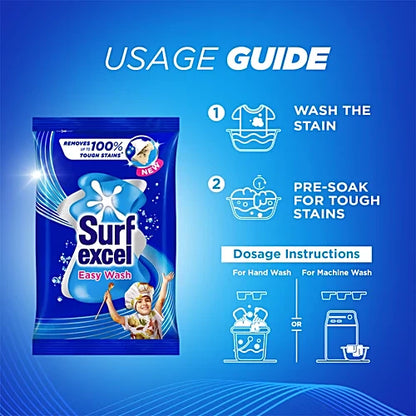 Surf Excel Easy Wash Detergent Powder, 70 g