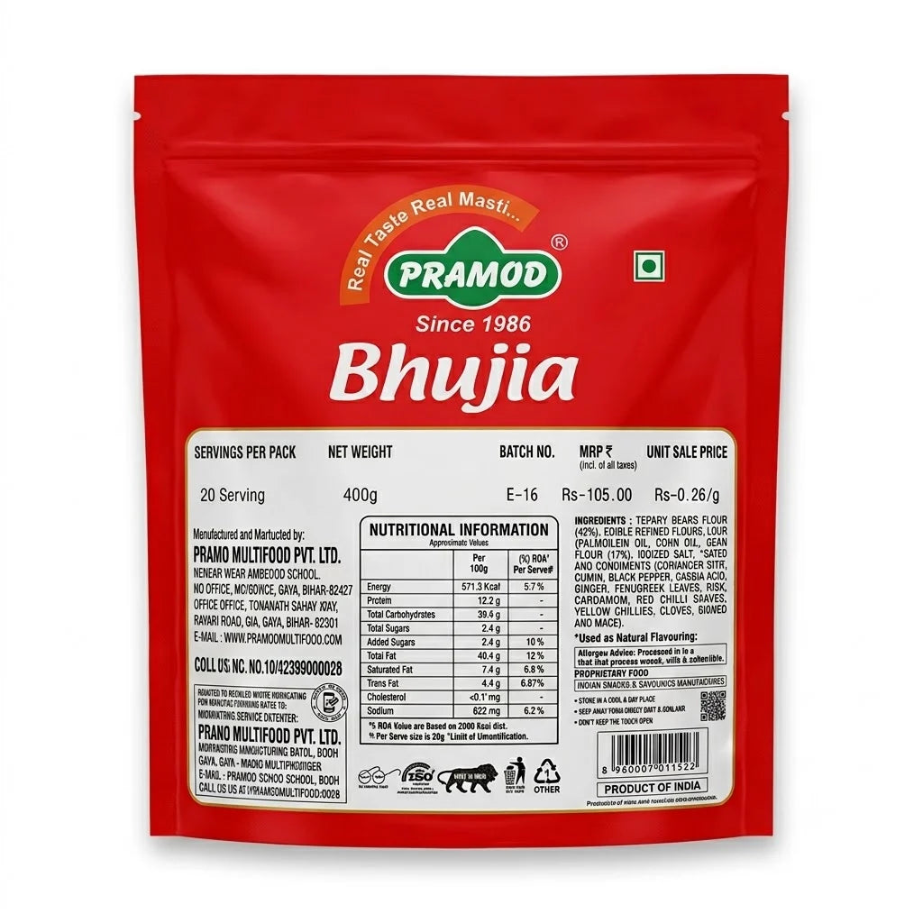 Pramod Bhujia Namkeen, 400 g