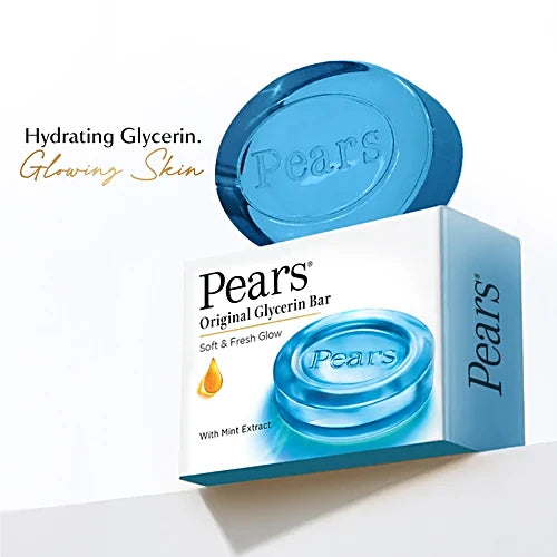 Pears Soft & Fresh Glycerine & Mint Extracts Bathing Bar, 100 g