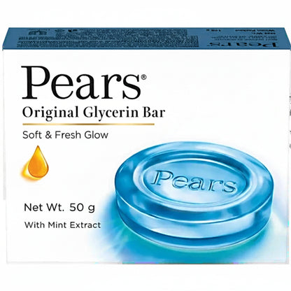 Pears Soft & Fresh Glycerine & Mint Extracts Bathing Bar, 100 g