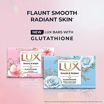 Lux International Smooth & Radiant Bathing Soap With Glutathione & French Moisturiser, 80 g Carton