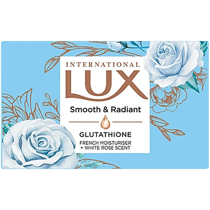 Lux International Smooth & Radiant Bathing Soap With Glutathione & French Moisturiser, 80 g Carton
