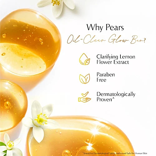 Pears Oil Clear Glow Soap Bar, 75 g