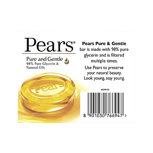 Pears Pure & Gentle Bathing Bar, 100 g