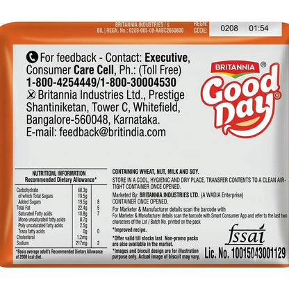 Britannia Good Day Rich Cashew Cookies, 248 g