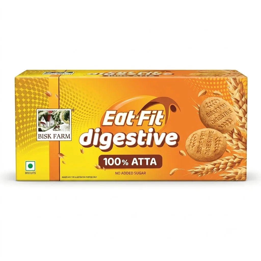 Bisk Farm Eat Fit Digestive - 100% Atta, 175g
