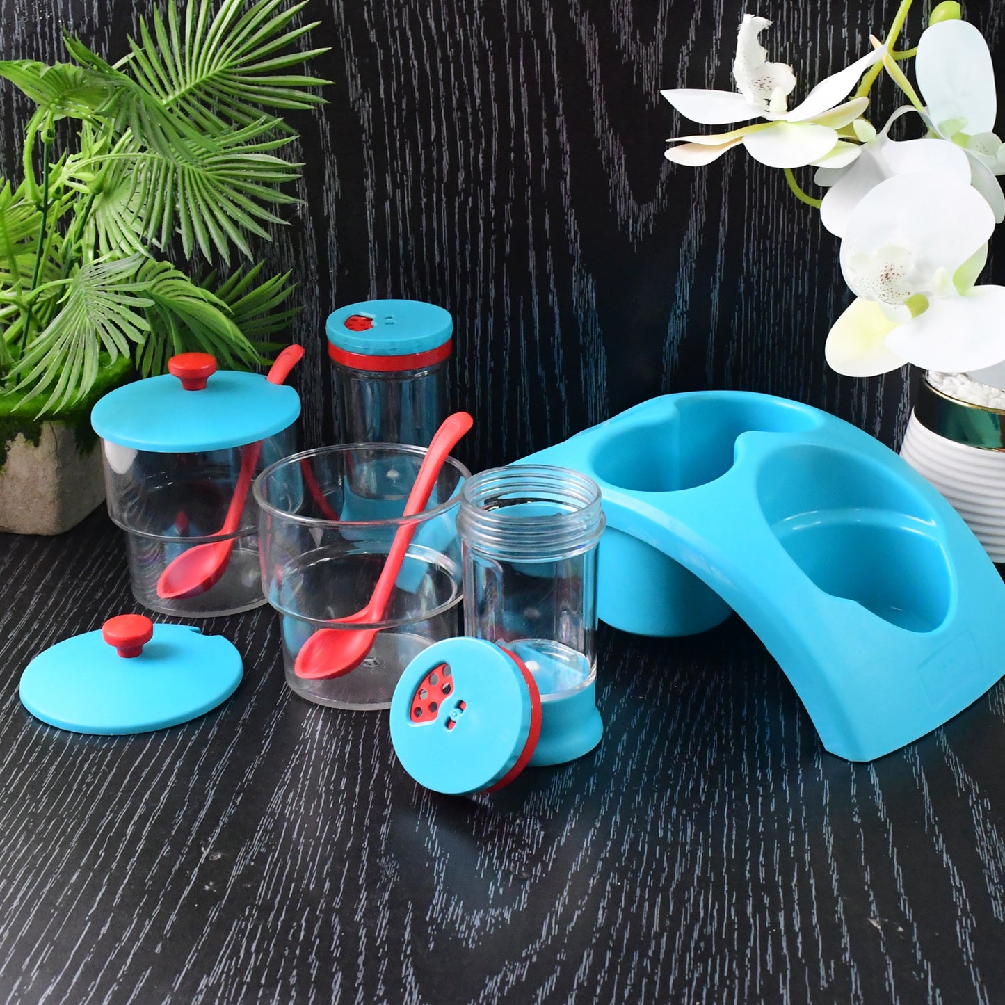 Supermom 4x Pickle With Salt  Pepper Storage Set