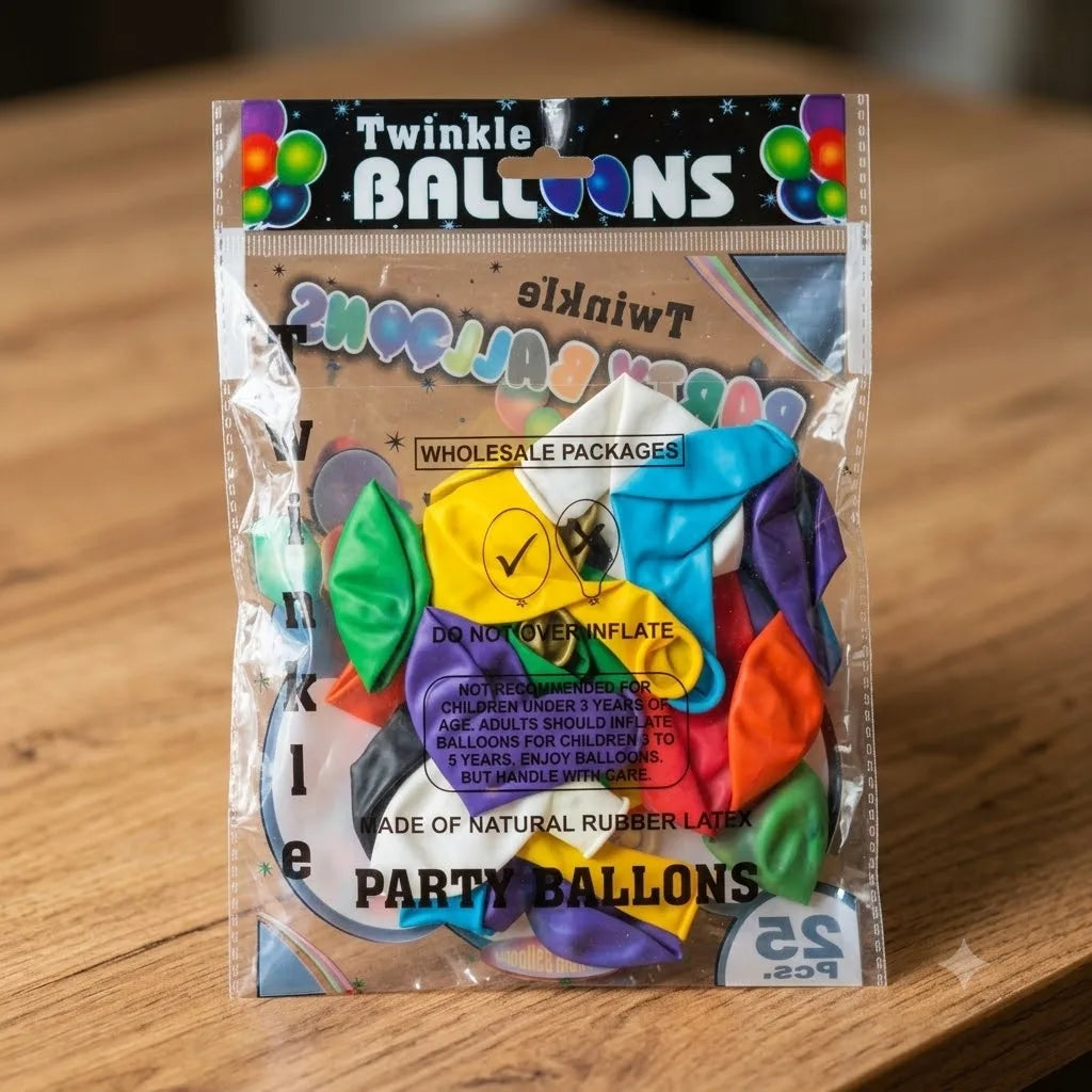 Party Balloons Multicolour, 25 pcs