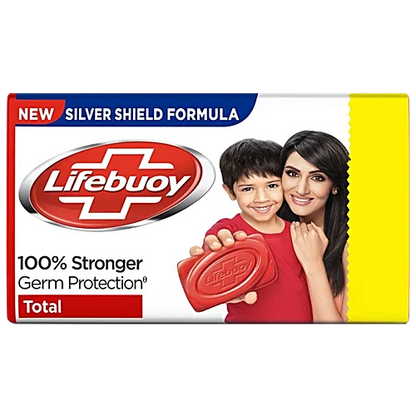 Lifebuoy Total Soap, 100% Stronger Germ Protection, New Silver Shield Formula, 46 g