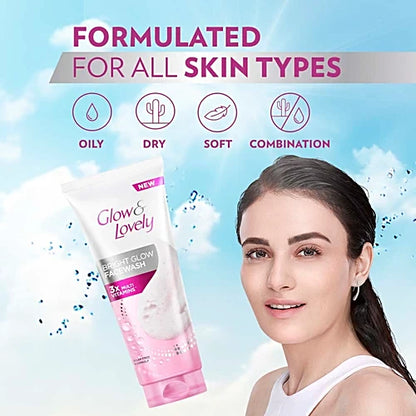 Glow & Lovely Bright Glow Face Wash, 100 g