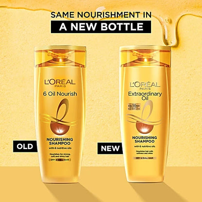 L'Oreal Paris Extraordinary Oil Nourishing Shampoo - For Dry & Dull Hair, 180 ml