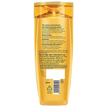 L'Oreal Paris Extraordinary Oil Nourishing Shampoo - For Dry & Dull Hair, 180 ml