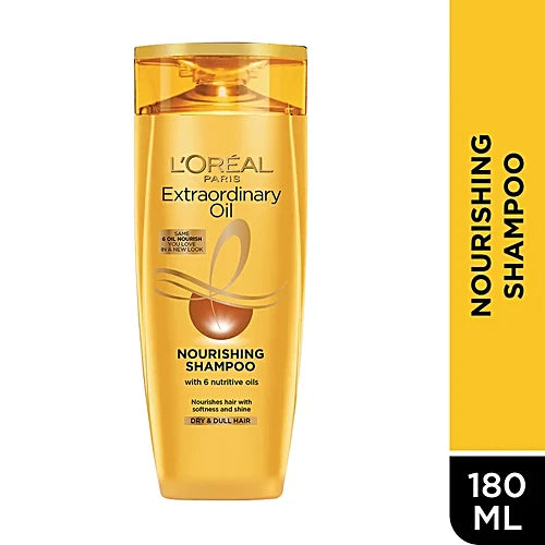 L'Oreal Paris Extraordinary Oil Nourishing Shampoo - For Dry & Dull Hair, 180 ml