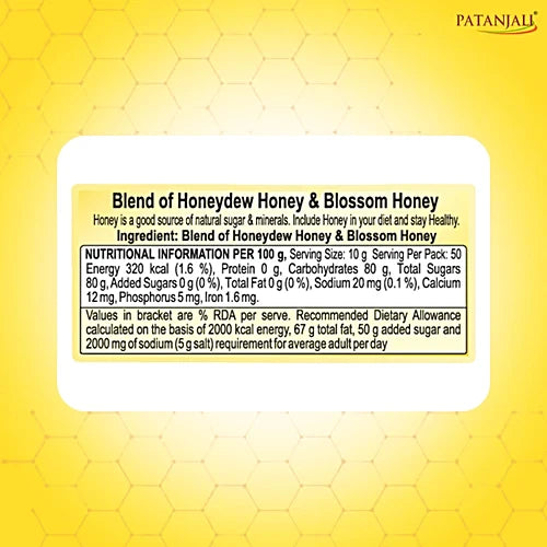 Patanjali Honey, 500 g Bottle