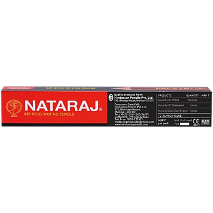 Nataraj 621 Writing Pencils HB Superior Bonded Lead, 10 pcs